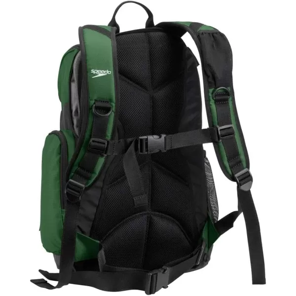 imageSpeedo Unisex Large Teamster 20 Backpack 35Liter  Speedo BlackHunter GreenBlack