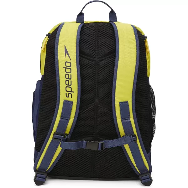 imageSpeedo Unisex Large Teamster 20 Backpack 35Liter  Speedo BlackNavyYellow 20