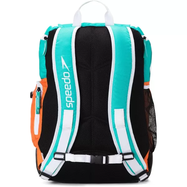 imageSpeedo Unisex Large Teamster 20 Backpack 35Liter  Speedo BlackOrangeCeramic 20