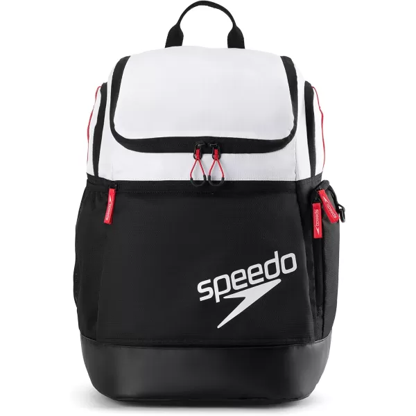 imageSpeedo Unisex Large Teamster 20 Backpack 35Liter  Speedo BlackSpeedo BlackWhite 20