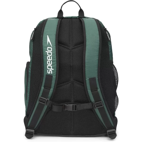 imageSpeedo Unisex Large Teamster 20 Backpack 35Liter  Speedo BlackSpeedo Green 20