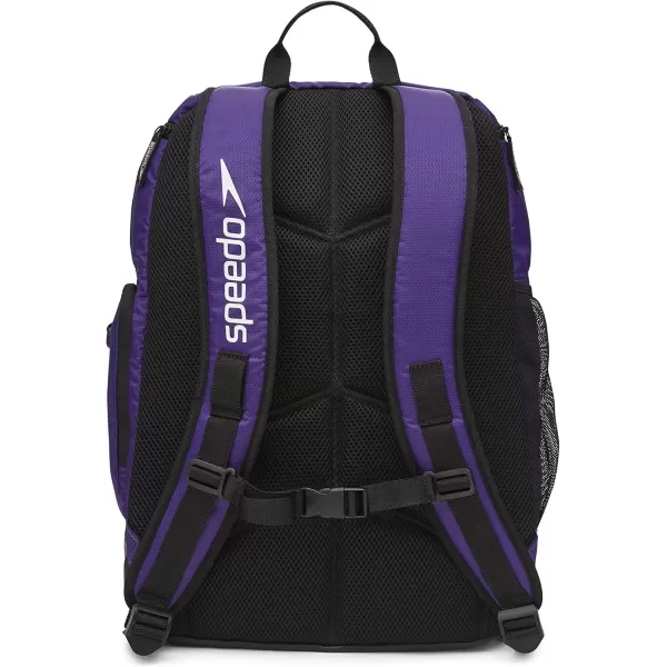 imageSpeedo Unisex Large Teamster 20 Backpack 35Liter  Speedo BlackSpeedo Purple 20