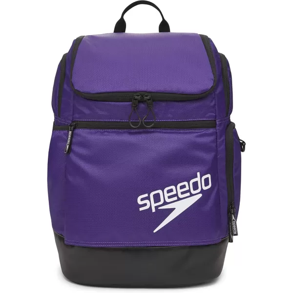 imageSpeedo Unisex Large Teamster 20 Backpack 35Liter  Speedo BlackSpeedo Purple 20