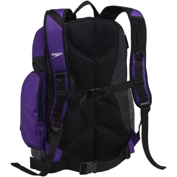 imageSpeedo Unisex Large Teamster 20 Backpack 35Liter  Speedo BlackSpeedo Purple