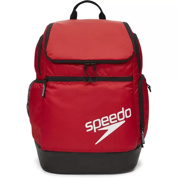 imageSpeedo Unisex Large Teamster 20 Backpack 35Liter  Speedo BlackSpeedo Red 20