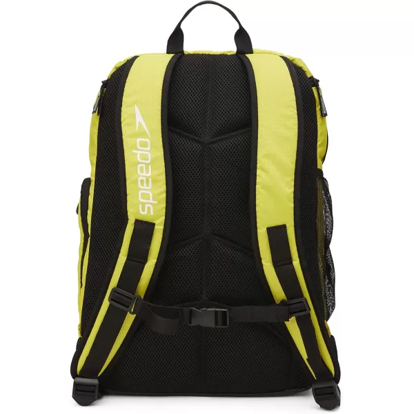 imageSpeedo Unisex Large Teamster 20 Backpack 35Liter  Speedo BlackSpeedo Yellow 20