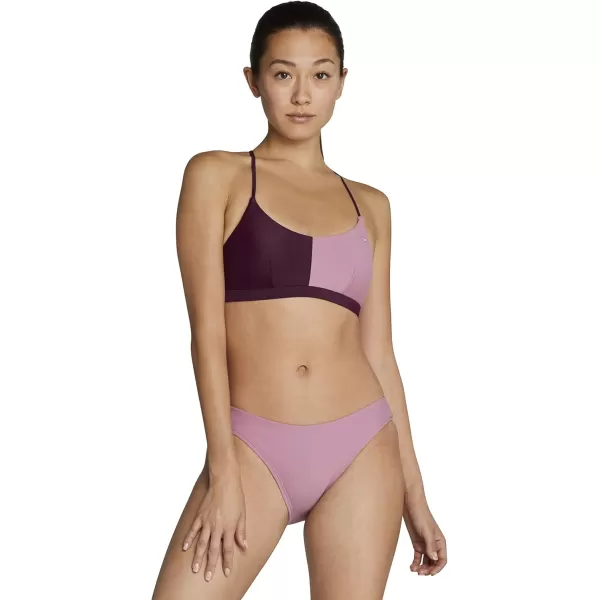 imageSpeedo womens Swimsuit Bikini TopColorblock Potent Purple