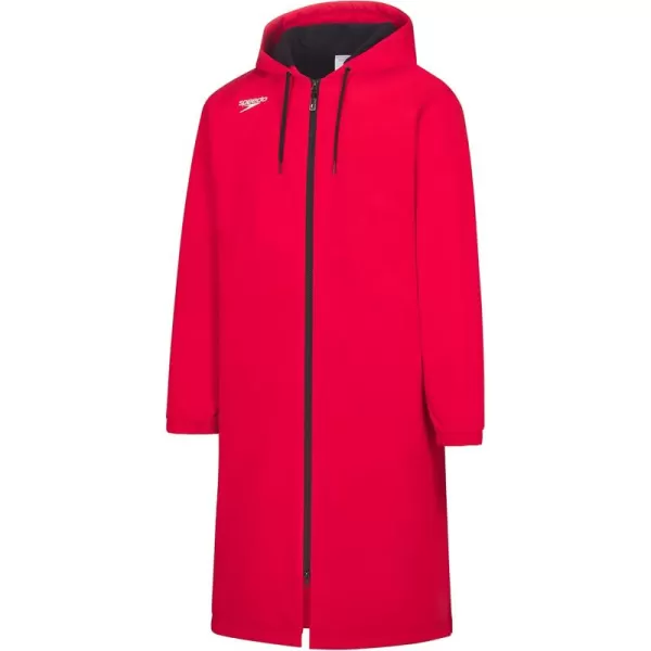 imageSpeedo Unisex Adult Parka Jacket Fleece Lined Team Colors20 Team Red