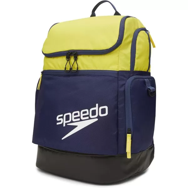 imageSpeedo Unisex Large Teamster 20 Backpack 35Liter  Speedo BlackNavyYellow 20