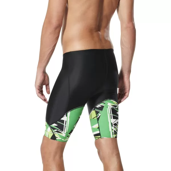 imageSpeedo Mens Swimsuit Jammer Prolt Shattered PalmDiscontinuedSpeedo Green