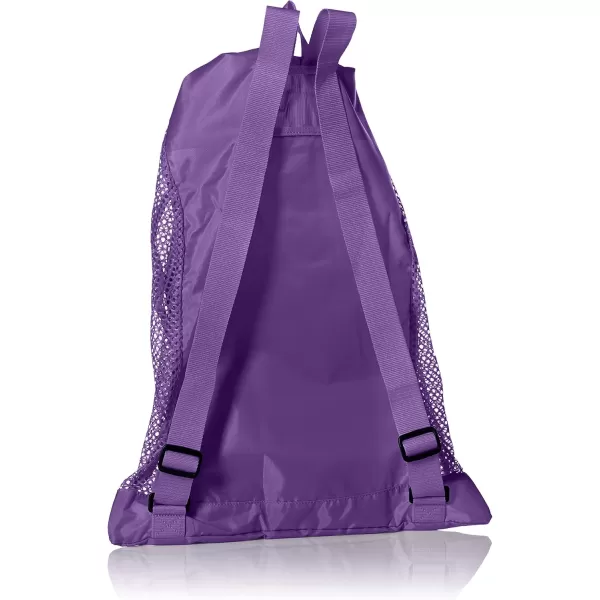 imageSpeedo UnisexAdult Drawstring Deluxe Ventilator Mesh Equipment BagPrism Violet