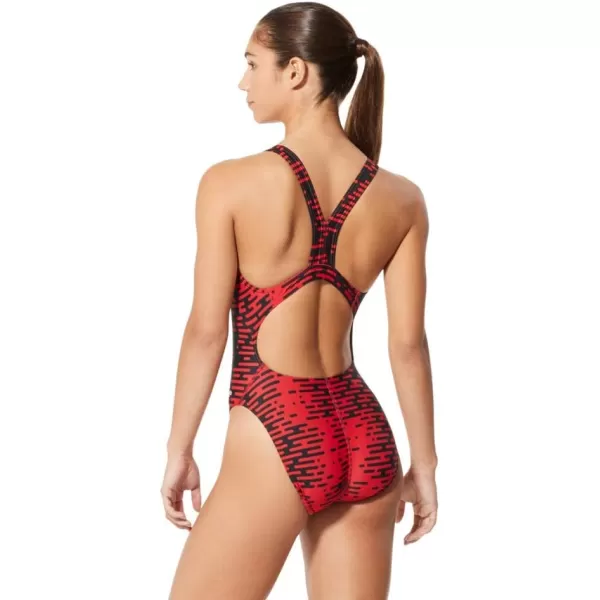 imageSpeedo Womens Swimsuit One Piece ProLT Super Pro Printed Adult Team ColorsModern Speedo Red