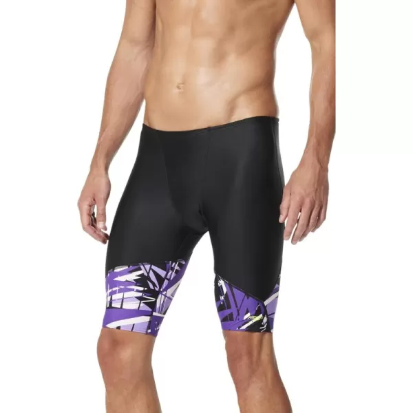 imageSpeedo Mens Swimsuit Jammer Prolt Shattered PalmDiscontinuedSpeedo Purple