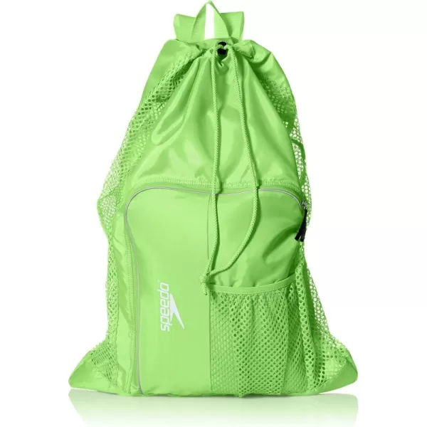 imageSpeedo UnisexAdult Drawstring Deluxe Ventilator Mesh Equipment BagJasmine Green