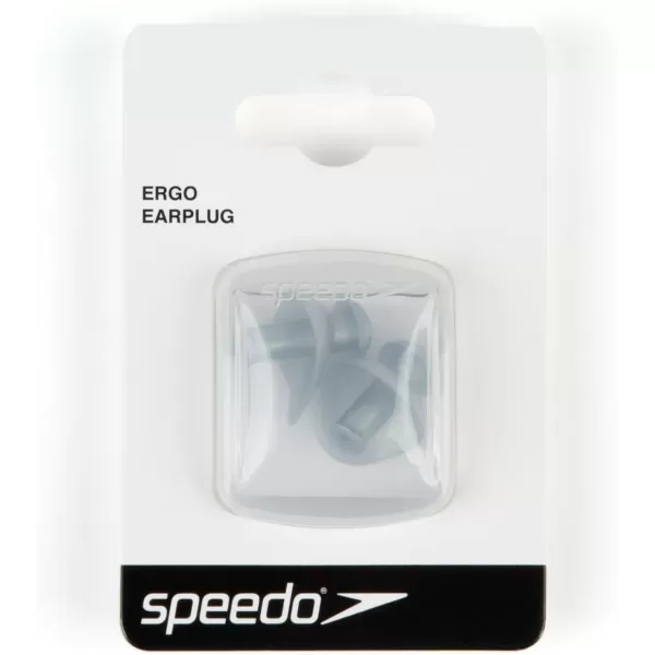 imageSpeedo Unisex Swim Training Silicone Ear Plugs  White 2 Pair Pack of 1Adult Ergo Grey