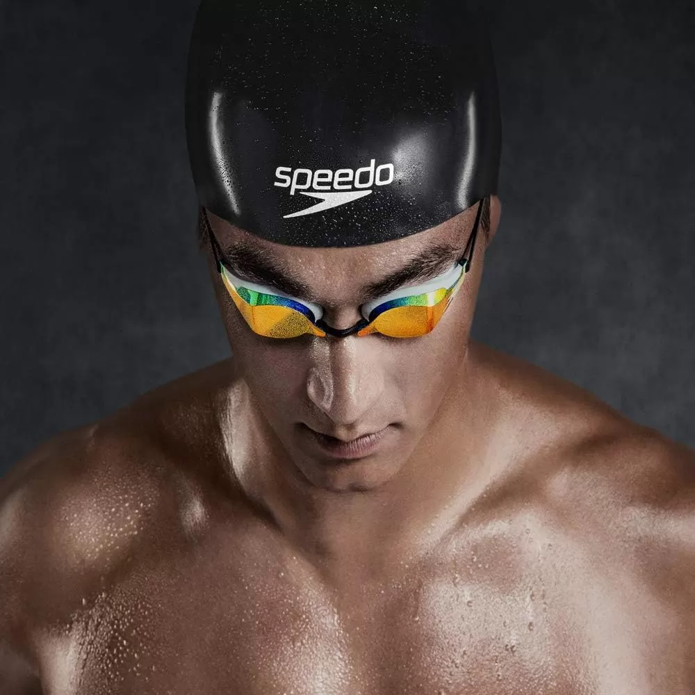 imageSpeedo UnisexAdult Swim Cap Silicone Aqua VSpeedo Black