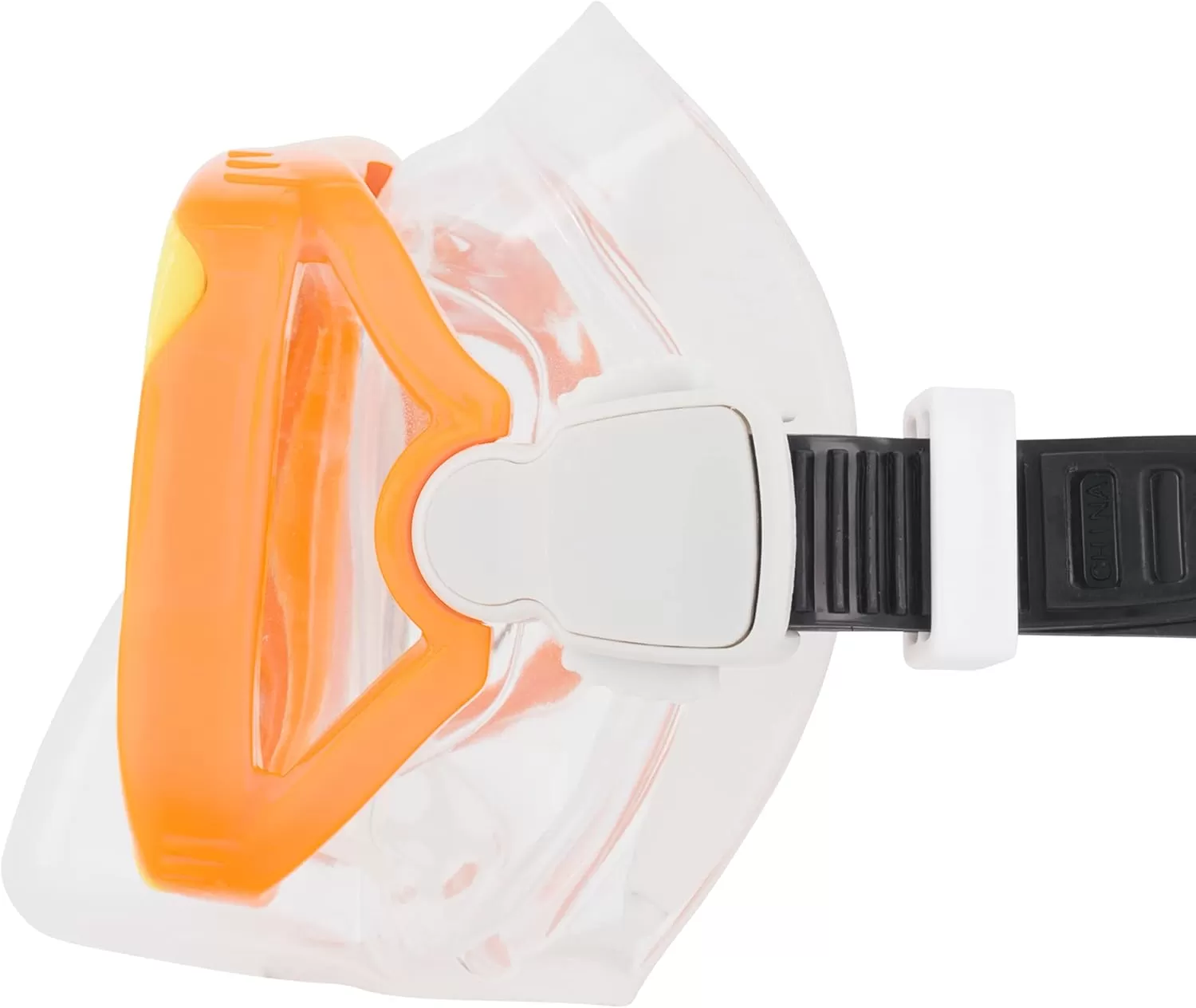 imageSpeedo UnisexAdult Swim Snorkel Dive Mask AntiFog with Nose Cover Adventure SeriesM OrioleClear