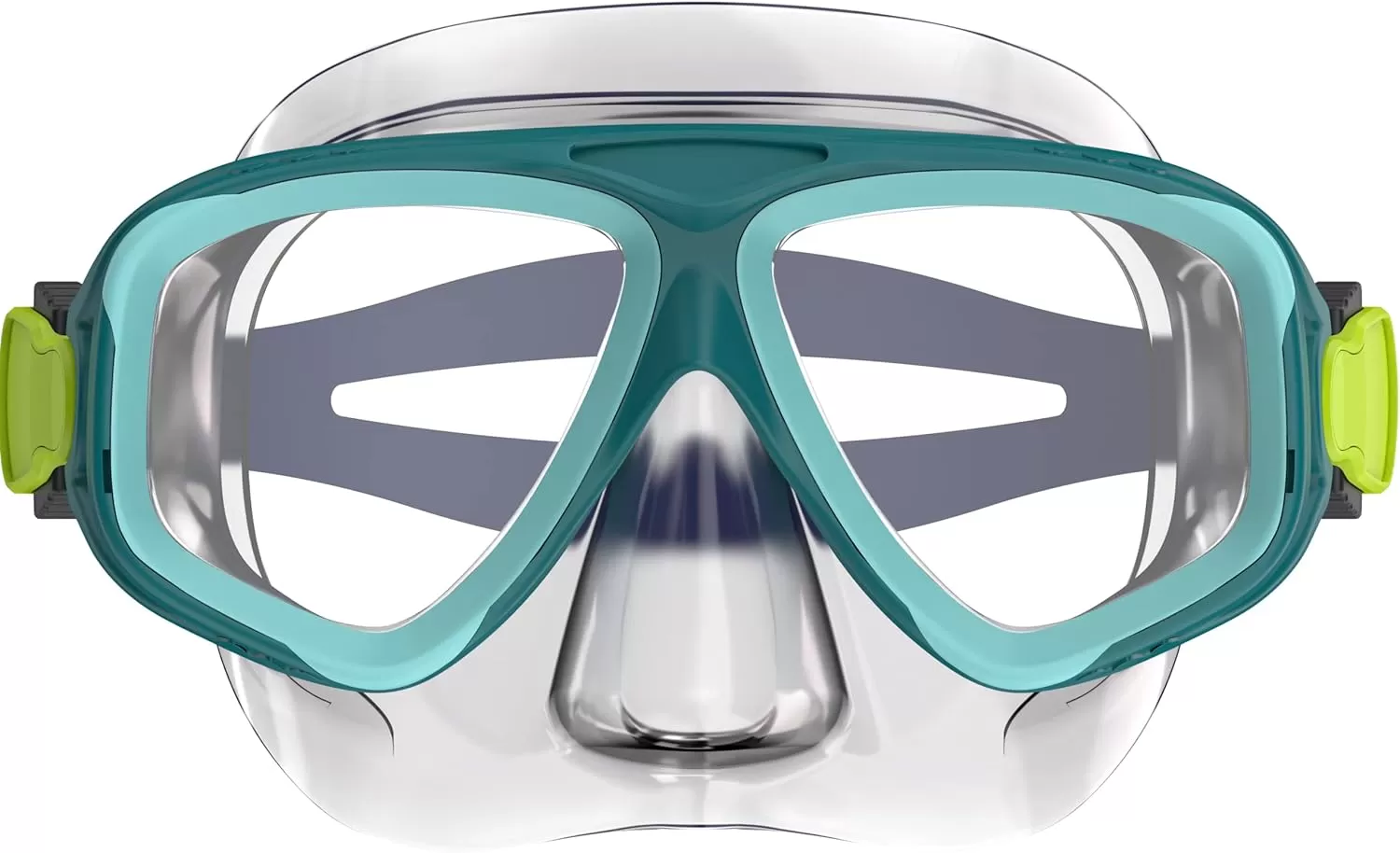 imageSpeedo UnisexAdult Swim Snorkel Dive Mask AntiFog with Nose Cover Adventure SeriesMS Deep LakeClear
