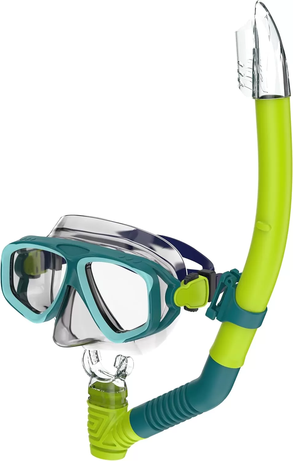 imageSpeedo UnisexAdult Swim Snorkel Dive Mask AntiFog with Nose Cover Adventure SeriesMS Deep LakeClear