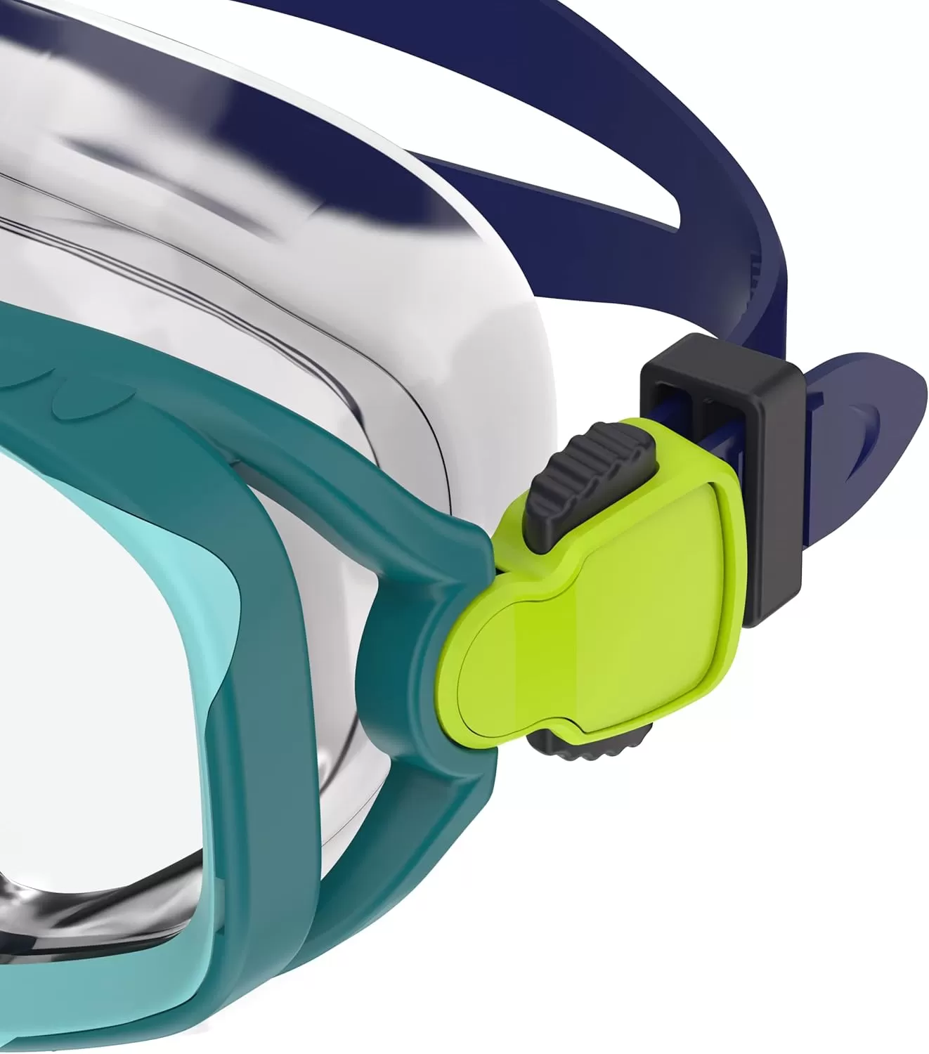 imageSpeedo UnisexAdult Swim Snorkel Dive Mask AntiFog with Nose Cover Adventure SeriesMS Deep LakeClear