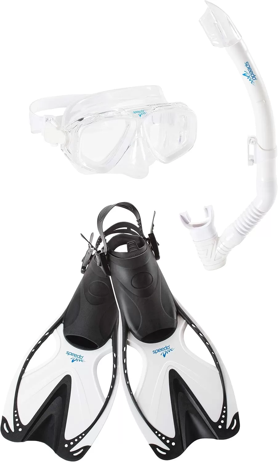 imageSpeedo UnisexAdult Swim Snorkel Dive Mask AntiFog with Nose Cover Adventure SeriesMSF Black SIOC