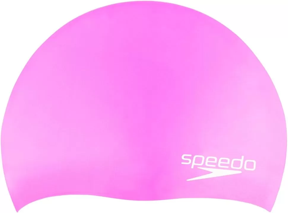 imageSpeedo UnisexChild Swim Cap Silicone Elastomeric JuniorPower Pink