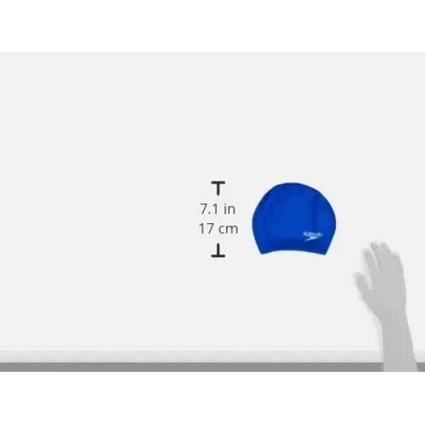 imageSpeedo Silicone Long Hair Swim CapBlue