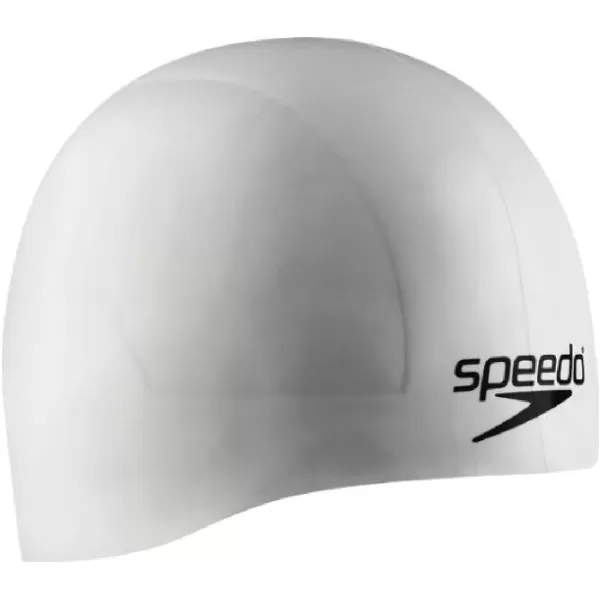 imageSpeedo UnisexAdult Swim Cap Silicone Aqua VWhite
