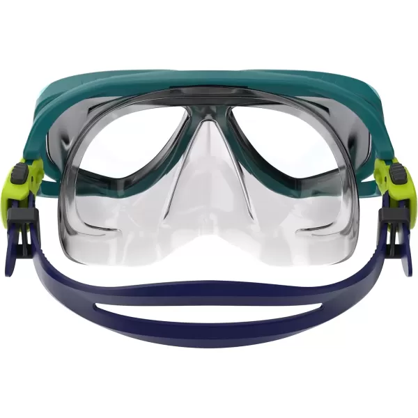 imageSpeedo UnisexAdult Swim Snorkel Dive Mask AntiFog with Nose Cover Adventure SeriesMS Deep LakeClear