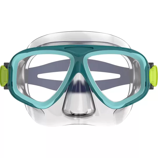imageSpeedo UnisexAdult Swim Snorkel Dive Mask AntiFog with Nose Cover Adventure SeriesMS Deep LakeClear