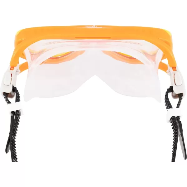 imageSpeedo UnisexAdult Swim Snorkel Dive Mask AntiFog with Nose Cover Adventure SeriesMSF OrioleClear