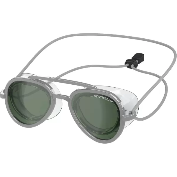 imageSpeedo UnisexAdult Swim Goggles Sunny GSilverEmeraldSilver Mirror