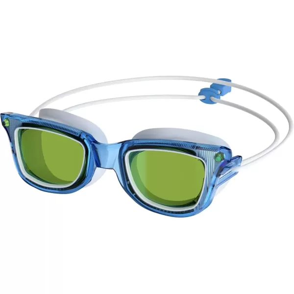imageSpeedo UnisexAdult Swim Goggles Sunny GTranquil BlueLimeEmerald Mirror