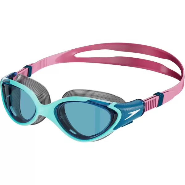 imageSpeedo Womens Swim Goggle Biofuse 20Marine BluePeacockFunny PinkHot MauveAqua Blue