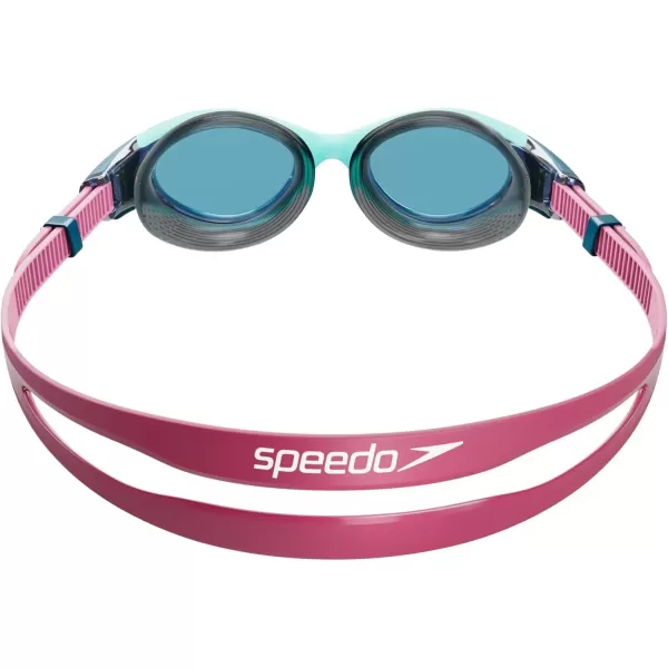 imageSpeedo Womens Swim Goggle Biofuse 20Marine BluePeacockFunny PinkHot MauveAqua Blue