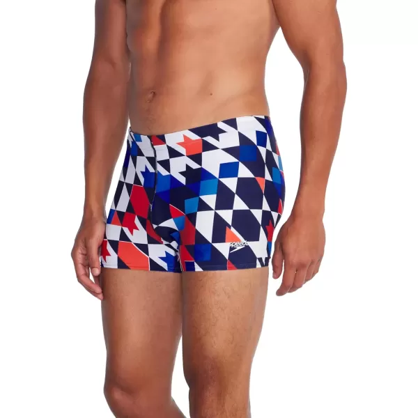 imageSpeedo Mens Swimsuit Square Leg Eco Flex BeachstarCoin Grey