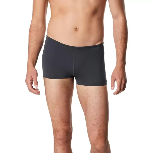 imageSpeedo Mens Swimsuit Square Leg Endurance SolidCharcoal