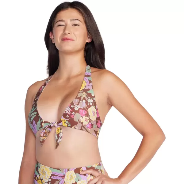 imageSpeedo Womens Swimsuit Bikini Top VNeck HalterSimple Brown