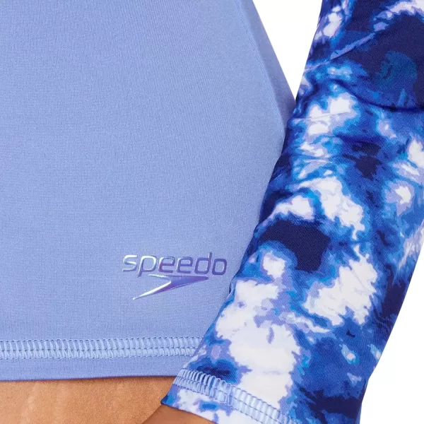 imageSpeedo Womens Uv Swim Shirt Long Sleeve RashguardCurious Blue