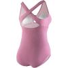 imageSpeedo Womens Swimsuit One Piece Tie Front Plus Size Ribbed  Mauve Orchid 16