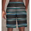 imageSpeedo Mens Swim Trunk Knee Length Tech VolleyGray Stripe