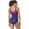 imageSpeedo Womens Swimsuit One Piece Powerflex Zip Front Closed Back PrintDiscontinuedMulti