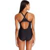 imageSpeedo Womens VNeck One Piece Swimsuit with Underwire Black 10Speedo Black