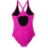 imageSpeedo Womens VNeck One Piece Swimsuit with Underwire Black 10Very Fuchsia