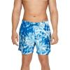 imageSpeedo Mens Standard Swim Trunk Short Length Redondo Comfort Liner Print Tides Palace Blue Large