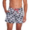 imageSpeedo Mens Swim Trunk Short Length Redondo StripedAnthracite