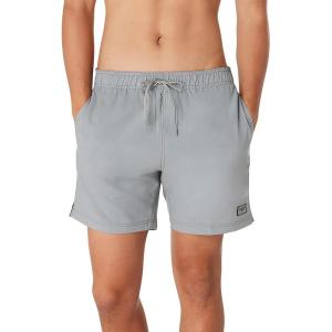 imageSpeedo Mens Standard Swim Trunk Mid Length Redondo Solid 2023 Monument XLarge