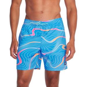 imageSpeedo Mens Swim Trunk Mid Length Redondo PrintedTranquil Blue