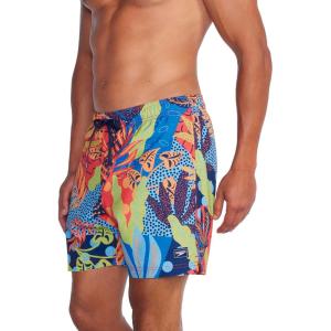imageSpeedo Mens Swim Trunk Short Length Redondo StripedWatermelon
