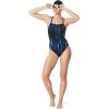 imageSpeedo Womens Standard Swimsuit One Piece Endurance Flyback Printed Adult Team Colors Solar Blue 26